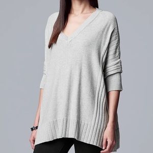 vera wang oversized poncho sweater